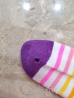 картинка 1 прикреплена к отзыву 🐾 Веселые и безумные носки до колена с дизайном животных для девочек: упаковка из 6 пар - идеально подходят для длинных сапог детей, милые носки для детей от Ashley Brunner