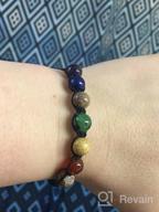 img 1 attached to Women'S 8Mm Chakra Bracelet With 7 Healing Stones - Anxiety Relief, Meditation, Yoga Gemstone Jewelry review by Unique Mayeaux