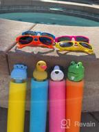 img 1 attached to Kids Water Blaster Gun Soaker Set - 4 Pack Foam Squirt Guns With 4 Kids Sunglasses For Summer Party Favors, Outdoor Backyard Fun Water Toys review by Phillip Brown