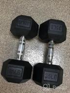 img 1 attached to Get Fit With RitFit Rubber Encased Hex Dumbbell Sets - Upgrade Your Home Gym Today! review by Michael Bryan