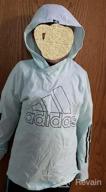 img 1 attached to Stylish and Sporty: Adidas Sleeve Hooded Heather Graphic Girls' Clothing and Active Gear review by Stephanie Powells