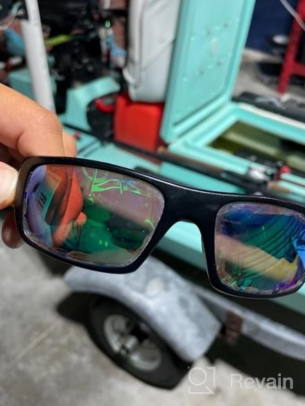 img 1 attached to Upgrade Your Oakley Crankshaft With BLAZERBUCK Anti-Salt Polarized Replacement Lenses In 24K Gold review by Sedric Hood