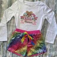 img 1 attached to Cilucu Baby Girls Sequin Shorts Toddler Sparkles Both Sides review by Eric Owens