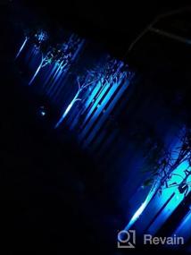 img 6 attached to Преобразите свое наружное пространство с помощью водонепроницаемых светодиодных прожекторов, меняющих цвет - Ландшафтное освещение 12 Вт для садов, дорожек, стен и деревьев - Включает подставку для шипов - 4 упаковки