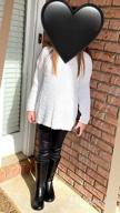img 1 attached to 👧 Stretchy Faux Leather Leggings for Teens - Tulucky Girls Pants review by Yolanda Baca