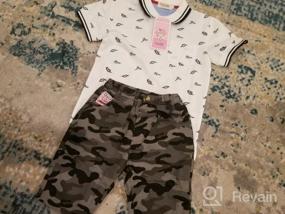 img 6 attached to Nwada Boys Summer Shorts Sets - Tops + Shorts Outfits for Kids 2-7 Years - Holiday Playwear Clothes Sets