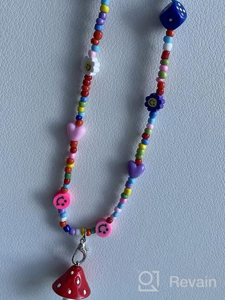 img 1 attached to 📿 CHABAEBAE Necklaces for Girls: Adorable Beaded Kids Jewelry Set with a Giftable Bag review by Melissa Cook