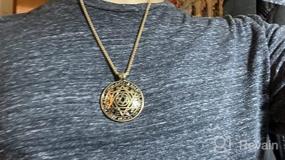 img 5 attached to HZMAN Talisman Seal Solomon Six-pointed Star | 12 Constellation Pendant Necklace – Stainless Steel | 22+2" Chain Included