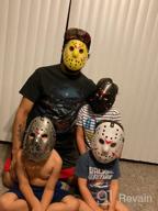 img 1 attached to 3-Piece Jason Mask Set For Men And Adults - Perfect For Cosplay, Halloween, Masquerade Parties, And Horror-Themed Events (Black, White, Grey) review by Jorge Bryant