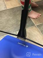 img 1 attached to Yocada Carpet Sweeper Cleaner For Home Office Low Carpets Rugs Undercoat Carpets Pet Hair Dust Scraps Paper Small Rubbish Cleaning With A Brush Dark Blue review by Tony Battaglia