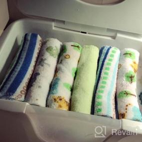 img 4 attached to Soft And Gentle: Get The Spasilk Baby 10 Pack Terry Bath Washcloth Wipes For Your Little One'S Delicate Skin!
