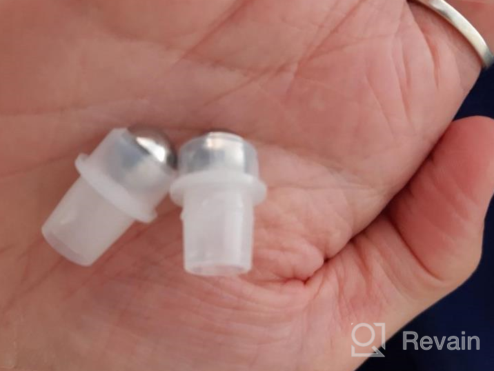 img 1 attached to 🍶 6-Pack Clear Thick Glass 10ml Roller Bottles with Stainless Steel Roller Ball and 2 Droppers - Ideal for Essential Oils review by Lucas Rowe