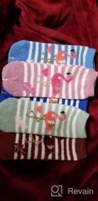 img 5 attached to Get Cozy With Zmart'S Colorful Fuzzy Animal Love Heart Pattern Socks For Women And Girls