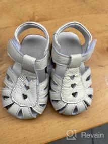 img 6 attached to Femizee Toddler Leather Sandals: Stylish Butterfly Girls' School Uniform Shoes
