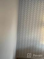 img 1 attached to STENCILIT® Herringbone Simple Wall Stencil For Painting XL 22X40 In Large Stencil For A Modern Wall Decor Herringbone Wall Stencil For Painting Large Pattern review by Steven Hanson