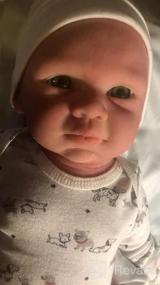 img 6 attached to Realistic Full Body Silicone Baby Doll With Hair - Soft Reborn Baby Boy