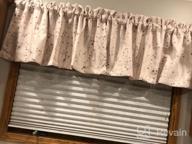 img 1 attached to Stylish Harper Ink Floral Valance Curtain For Living, Bedroom, Or Dining Room - Rod Pocket, 50 X 18 Inches With Watercolor Beige Design review by Robert Castro