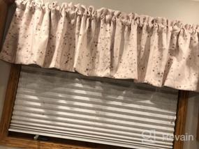 img 6 attached to Stylish Harper Ink Floral Valance Curtain For Living, Bedroom, Or Dining Room - Rod Pocket, 50 X 18 Inches With Watercolor Beige Design