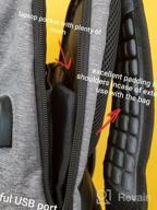 img 1 attached to Securely Carry Your Laptop And Books With Our Anti-Theft Business Backpack - 15.6Inch, Grey review by Chad Guinn