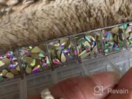 img 1 attached to 240 Piece Multi Shapes Crystal AB Rhinestones Set - 12 Styles FlatBack Nail Crystals Gems For Nails Art 3D Decorations (1728 Pcs Total) review by Candice Cooksey