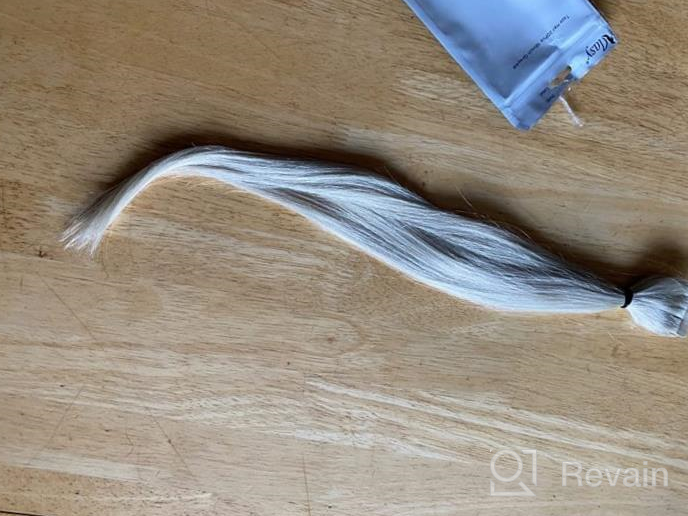 img 1 attached to Get Longer Locks With Vlasy Tape-In Human Hair Extensions: 14 Inch, 20 Pieces Of Straight, Seamless, Invisible 1B# Black Brown Extensions review by Scott Matute