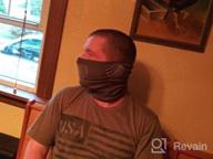 img 1 attached to UPF 50+ Sun, Wind & Dust Protection Face Mask Neck Gaiter - Lightweight Breathable review by William Dean
