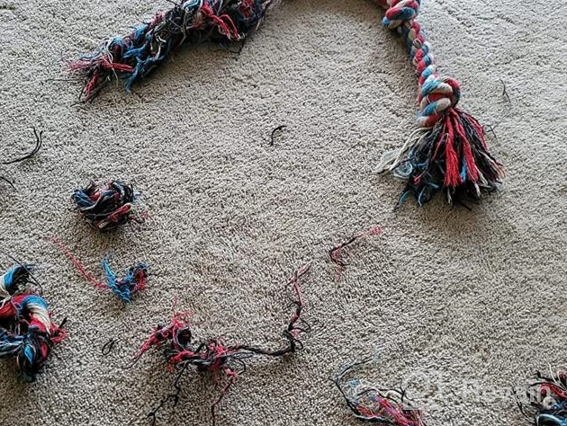 img 1 attached to Unleash Fun And Training With Zutesu Dog Chew Toy 2 Pack: Indestructible Rope Toy For Aggressive Chewers And Teething Puppies review by Dawn Gomez