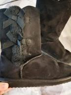 img 1 attached to KRABOR Women'S Suede Snow Boots - Mid-Calf Winter Shoes With Side Bows, Size 6-11 review by Cecilia Love
