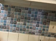 img 1 attached to Removable Self-Adhesive Matte Wallpaper For Kitchen And Bathroom - Abyssaly Mosaic Paper Peel And Stick Wallpaper In Blue - Ideal For Counters And Shelves - Size: 15.7" X 78.7 review by Joe Drew