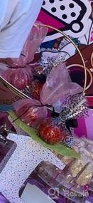 img 5 attached to Quotidian 6-дюймовые бамбуковые конфеты Apple Sticks со стразами 24Ct Bling, идеально подходящие для кейк-попсов, шоколадных и карамельных яблок, фуршетов, сувениров и изготовления конфет в модном розовом цвете