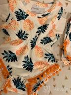 img 1 attached to Newborn Baby Girl Floral Romper Bodysuit Outfit + Headband Summer Casual Toddler review by Autumn Davis
