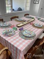 картинка 1 прикреплена к отзыву Maxmill Checkerd клетчатая моющаяся мягкая удобная роскошная салфетка из 4 салфеток - идеально подходит для семейных обедов, свадеб, вечеринок и банкетов от Kristen Vang