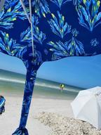 img 1 attached to 6.2'×6.2' AMMSUN Beach Cabana Canopy Tent With Sand Pockets, Easy Set Up And Take Down, Instant Sun Shelter With Privacy Sunwall - Sky Blue review by Mike Woolford