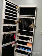 img 1 attached to Organize Your Jewelry In Style: YOKUKINA LED-Lit Mirror Cabinet With Lockable Armoire review by Kristin Lee