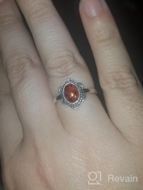 img 1 attached to 💍 Exquisite Ian and Valeri Co. Amber Sterling Silver Victorian Style Small Oval Ring: Timeless Elegance for All Occasions review by Jeremy Gorsage