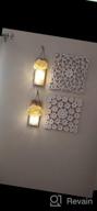 img 1 attached to Rustic Mason Jar Wall Sconces With LED Fairy Lights And Flowers - Set Of 2 - Decorative Farmhouse Home Décor With 6-Hour Timer review by Ron Thomas