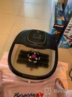 img 1 attached to Relax At Home With Misiki Foot Spa Bath Massager: 3 Automatic Modes, 6 Motorized Shiatsu Rollers & Bubble Jets! review by James Mayberry