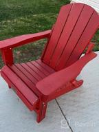 img 1 attached to Weather-Resistant Folding Adirondack Chair - Perfect For Patio, Deck, Garden & Lawn Seating - Green review by Cynthia Bennett