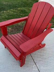 img 7 attached to Weather-Resistant Folding Adirondack Chair - Perfect For Patio, Deck, Garden & Lawn Seating - Green
