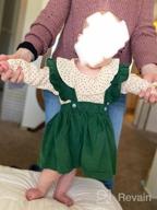 img 1 attached to Adorable Long Sleeve Ruffle Romper Top & Infant Skirt Set For Your Little Girl review by Keith Iverson