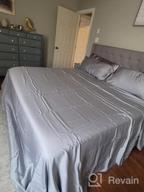 img 1 attached to Cool Down Hot Summer Nights With BEDSURE Cooling Sheets Queen - 100% Eucalyptus Luxury Hotel Bed Sheets review by Debbie Daly