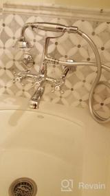 img 5 attached to Upgrade Your Bathroom With Sumerain Clawfoot Tub Faucet In Brushed Nickel With Shower Head Included