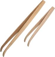 🦎 asocea reptile bamboo tweezers: essential feeding tools for lizards, dragons, turtles, and more! (pack of 2) логотип