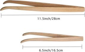 img 3 attached to 🦎 ASOCEA Reptile Bamboo Tweezers: Essential Feeding Tools for Lizards, Dragons, Turtles, and More! (Pack of 2)