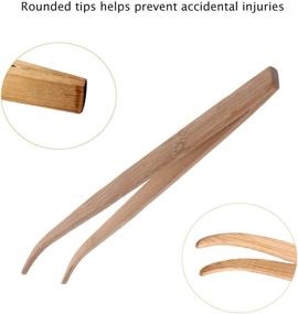 img 2 attached to 🦎 ASOCEA Reptile Bamboo Tweezers: Essential Feeding Tools for Lizards, Dragons, Turtles, and More! (Pack of 2)