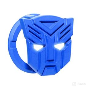 img 4 attached to OFFCURVE Transformers Car One-Button Start Button Protective Cover Interior Modification Ignition Device Switch Metal Decorative Stickers (Blue)