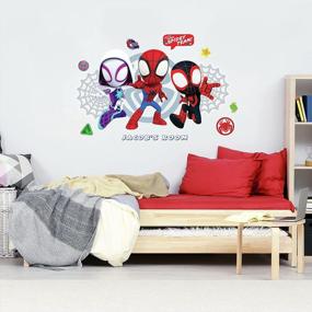 img 3 attached to Spider-Man And Friends Giant Headboard Peel And Stick Wall Decal By RoomMates - Great For Kids' Rooms!