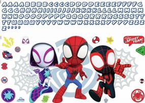 img 2 attached to Spider-Man And Friends Giant Headboard Peel And Stick Wall Decal By RoomMates - Great For Kids' Rooms!