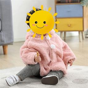 img 1 attached to 🧥 Baby Boys Girls Cartoon Cloak Hooded Kids Snowsuit Outwear - Cotton & Warm Winter Kids Clothing