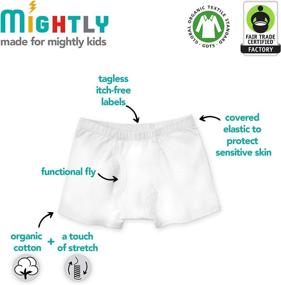 img 3 attached to Mightly Kids Clothing Underwear Organic Boys' Clothing : Underwear